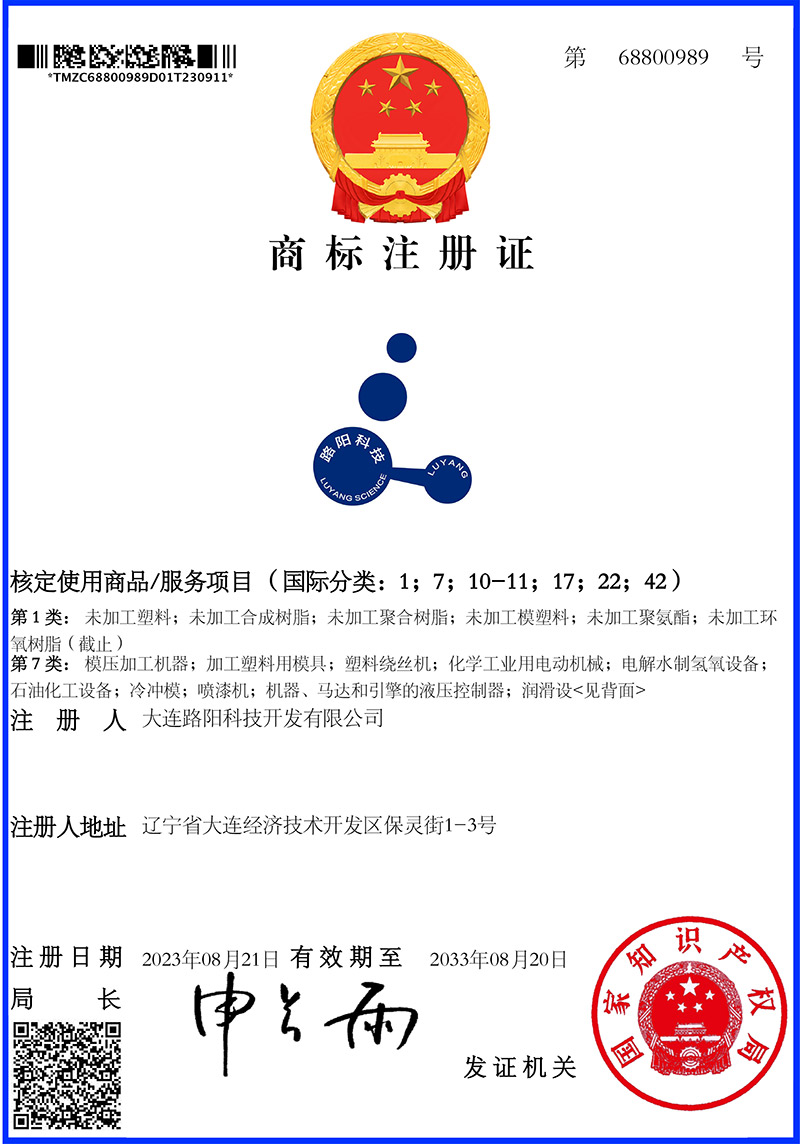 热烈祝贺我司商标注册成功